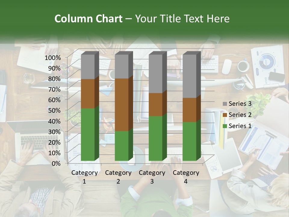 A Group Of People Sitting At A Table Working On Laptops PowerPoint Template