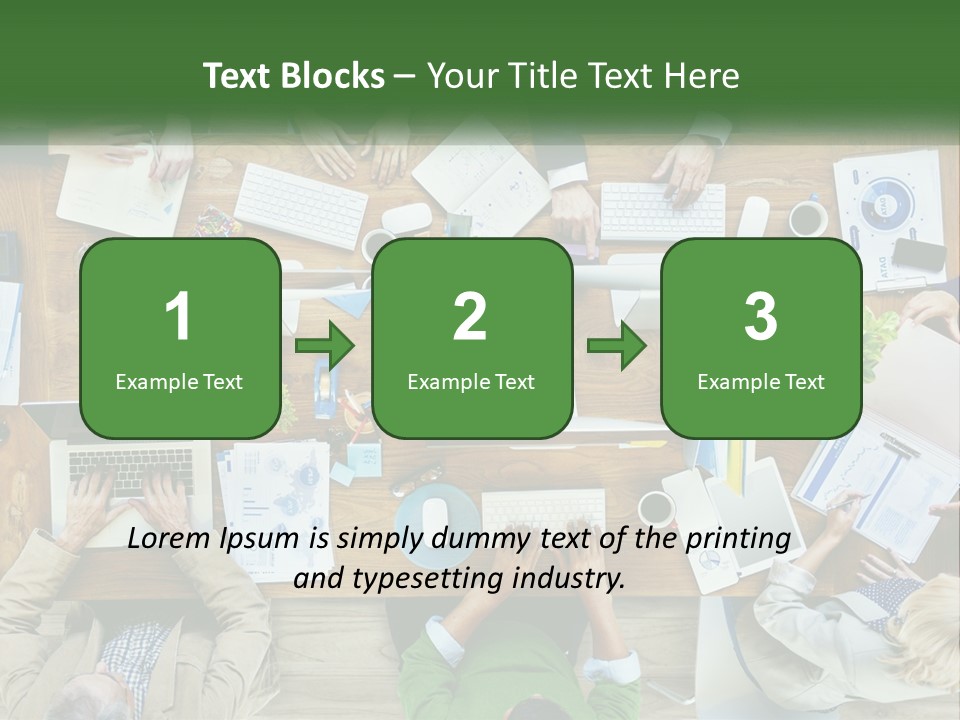 A Group Of People Sitting At A Table Working On Laptops PowerPoint Template