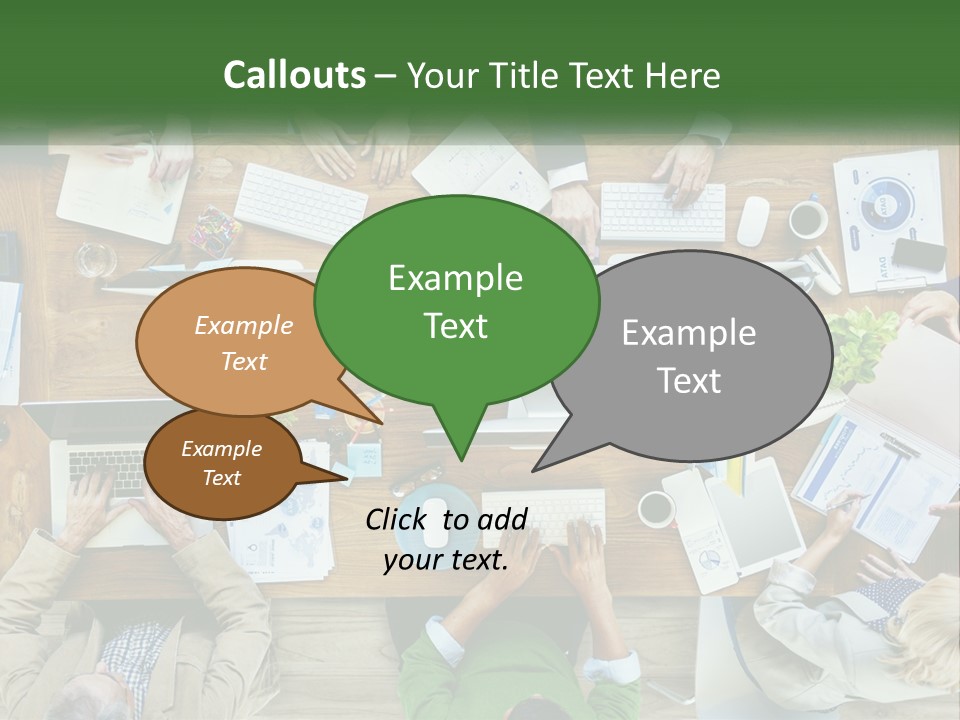 A Group Of People Sitting At A Table Working On Laptops PowerPoint Template