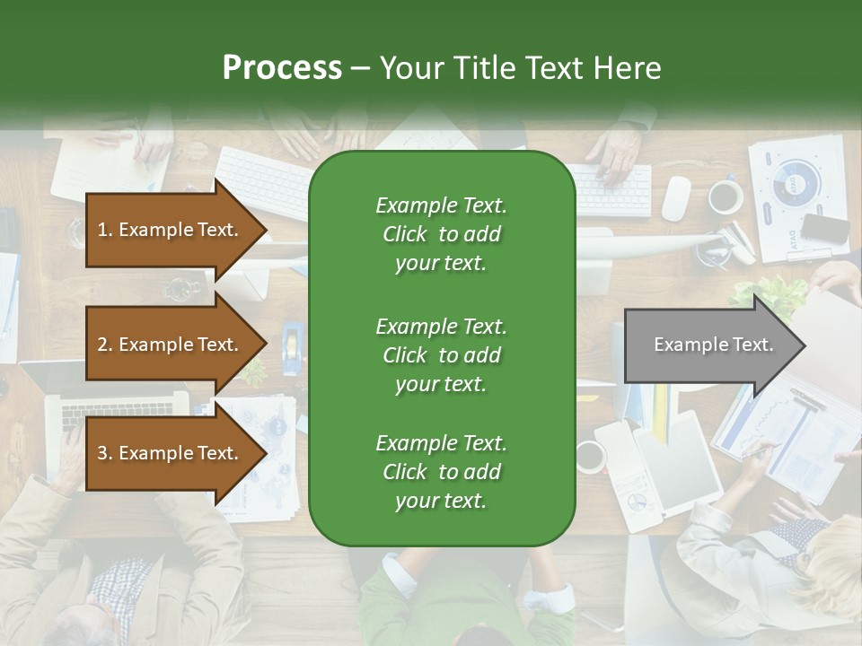 A Group Of People Sitting At A Table Working On Laptops PowerPoint Template