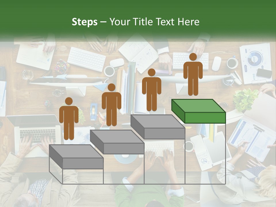 A Group Of People Sitting At A Table Working On Laptops PowerPoint Template