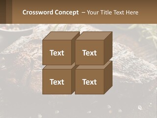 A Piece Of Steak With A Sprig Of Rosemary On Top Of It PowerPoint Template