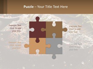 A Piece Of Steak With A Sprig Of Rosemary On Top Of It PowerPoint Template