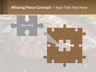 A Piece Of Steak With A Sprig Of Rosemary On Top Of It PowerPoint Template