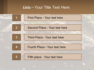 A Piece Of Steak With A Sprig Of Rosemary On Top Of It PowerPoint Template