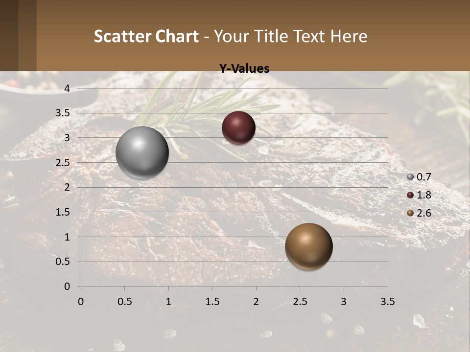 A Piece Of Steak With A Sprig Of Rosemary On Top Of It PowerPoint Template