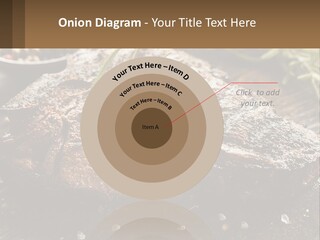 A Piece Of Steak With A Sprig Of Rosemary On Top Of It PowerPoint Template