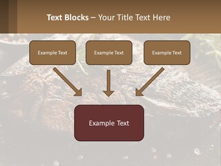 A Piece Of Steak With A Sprig Of Rosemary On Top Of It PowerPoint Template