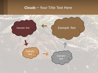 A Piece Of Steak With A Sprig Of Rosemary On Top Of It PowerPoint Template