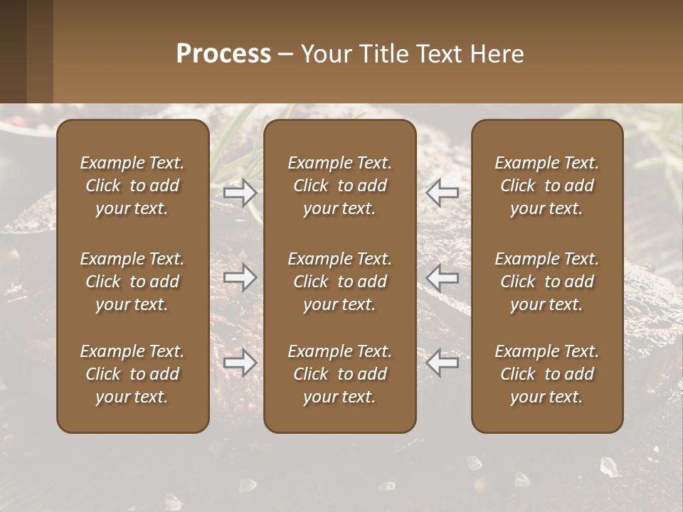 A Piece Of Steak With A Sprig Of Rosemary On Top Of It PowerPoint Template