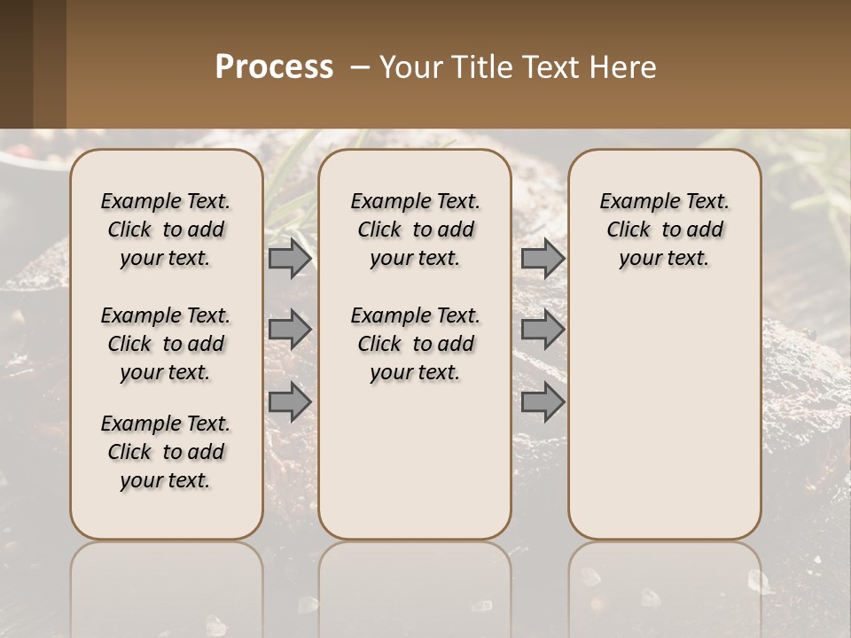 A Piece Of Steak With A Sprig Of Rosemary On Top Of It PowerPoint Template