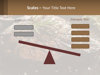 A Piece Of Steak With A Sprig Of Rosemary On Top Of It PowerPoint Template