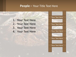 A Piece Of Steak With A Sprig Of Rosemary On Top Of It PowerPoint Template