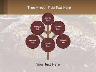 A Piece Of Steak With A Sprig Of Rosemary On Top Of It PowerPoint Template