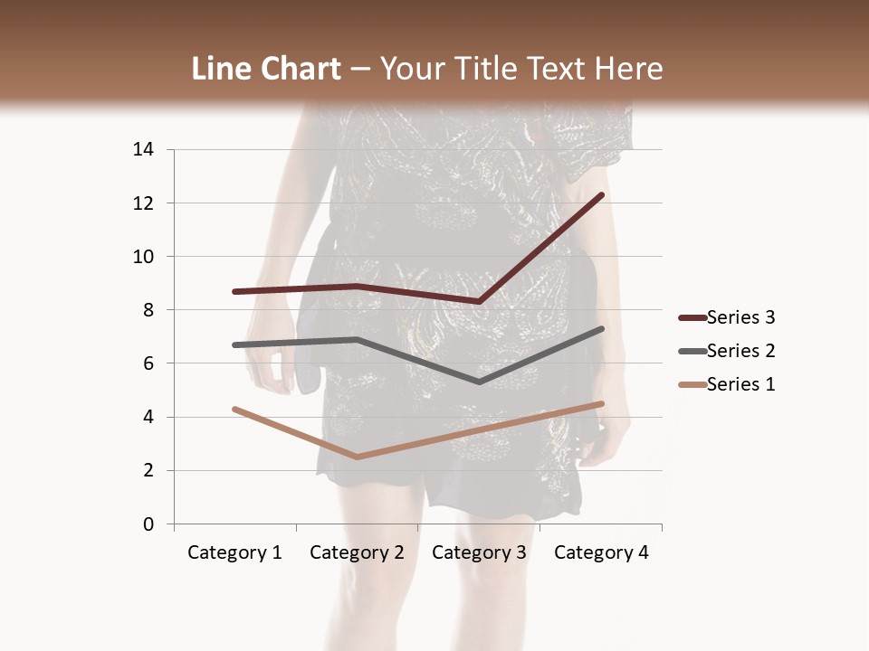 A Woman Standing In Front Of A Brown Background PowerPoint Template