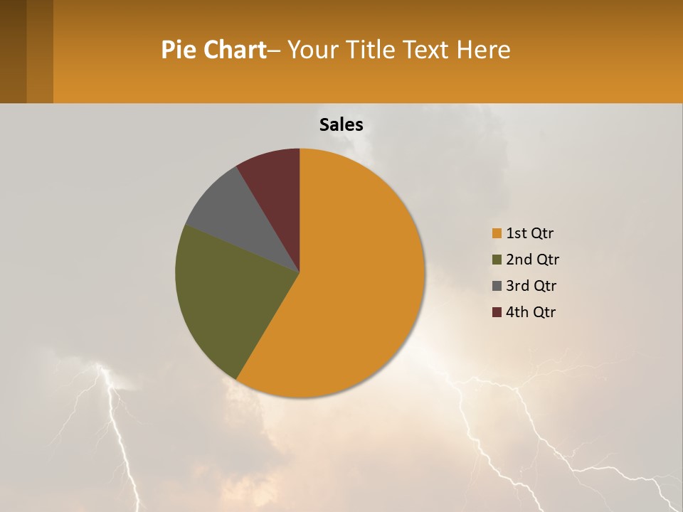 A Storm With Lightning In The Sky Powerpoint Template PowerPoint Template