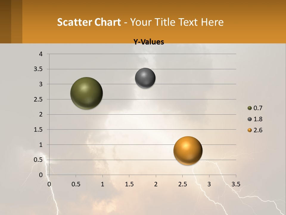 A Storm With Lightning In The Sky Powerpoint Template PowerPoint Template