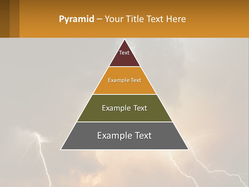 A Storm With Lightning In The Sky Powerpoint Template PowerPoint Template