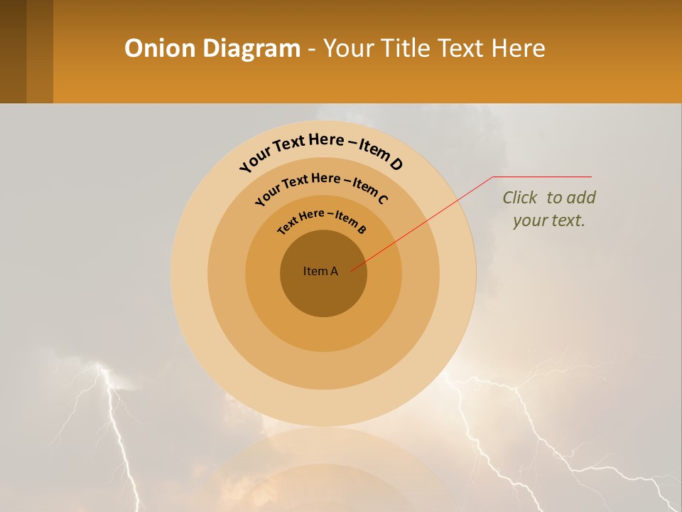 A Storm With Lightning In The Sky Powerpoint Template PowerPoint Template