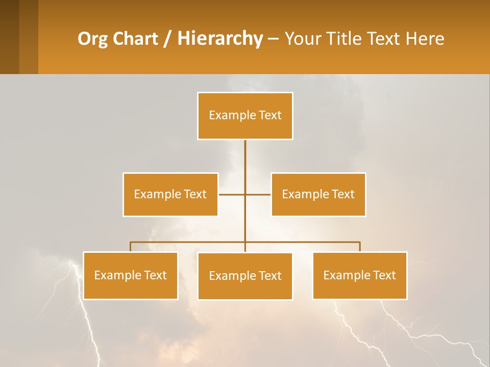 A Storm With Lightning In The Sky Powerpoint Template PowerPoint Template