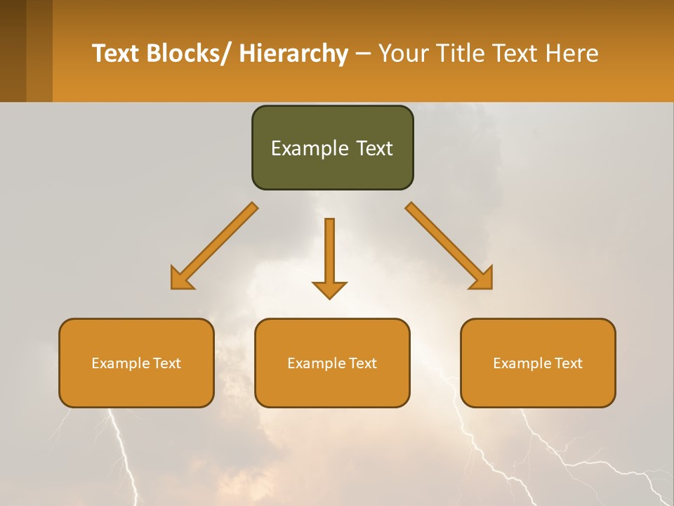 A Storm With Lightning In The Sky Powerpoint Template PowerPoint Template