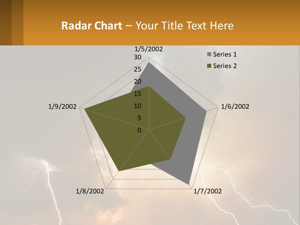 A Storm With Lightning In The Sky Powerpoint Template PowerPoint Template