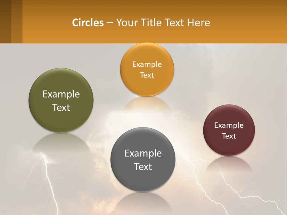 A Storm With Lightning In The Sky Powerpoint Template PowerPoint Template