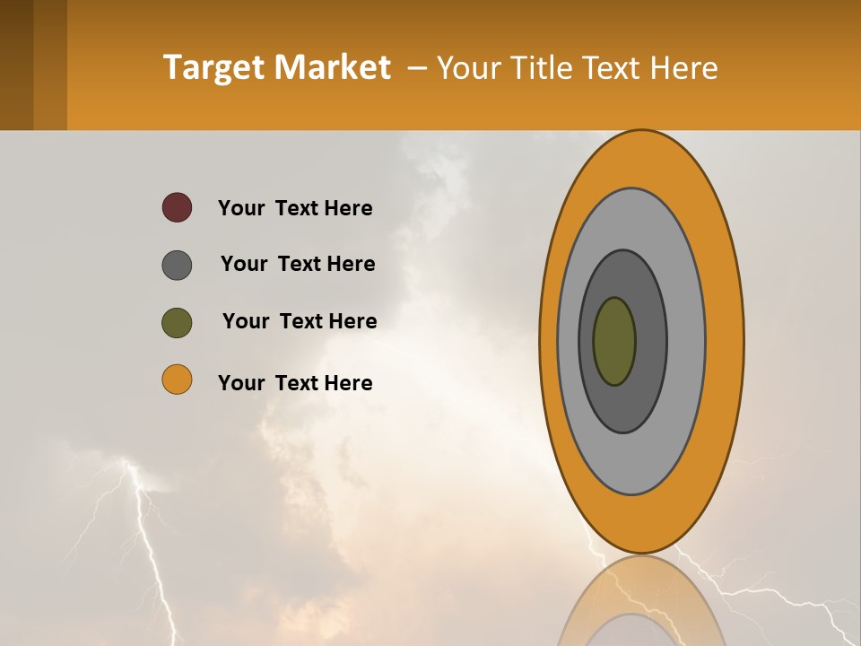 A Storm With Lightning In The Sky Powerpoint Template PowerPoint Template