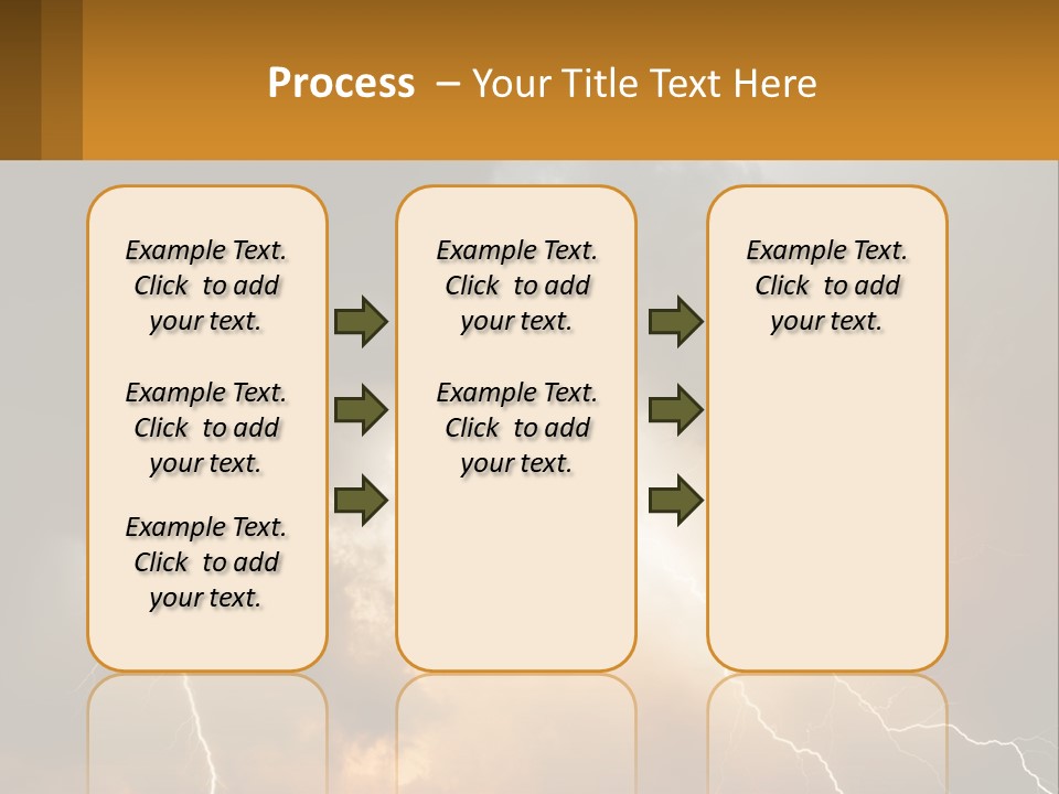 A Storm With Lightning In The Sky Powerpoint Template PowerPoint Template