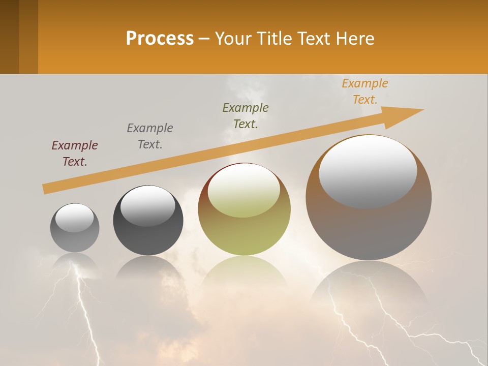A Storm With Lightning In The Sky Powerpoint Template PowerPoint Template
