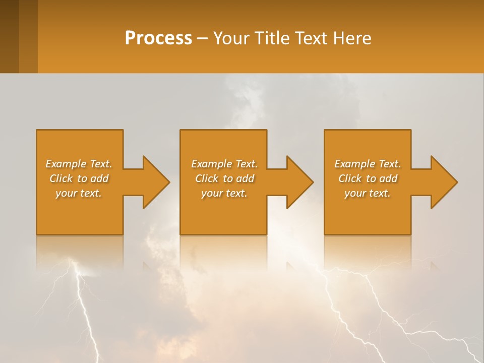 A Storm With Lightning In The Sky Powerpoint Template PowerPoint Template