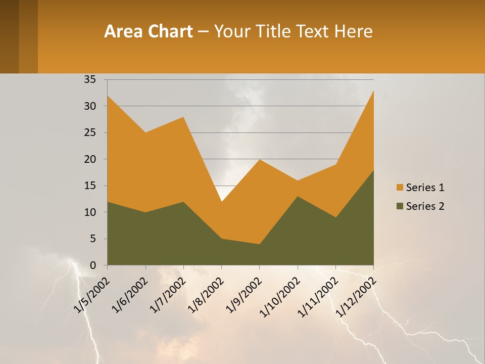 A Storm With Lightning In The Sky Powerpoint Template PowerPoint Template