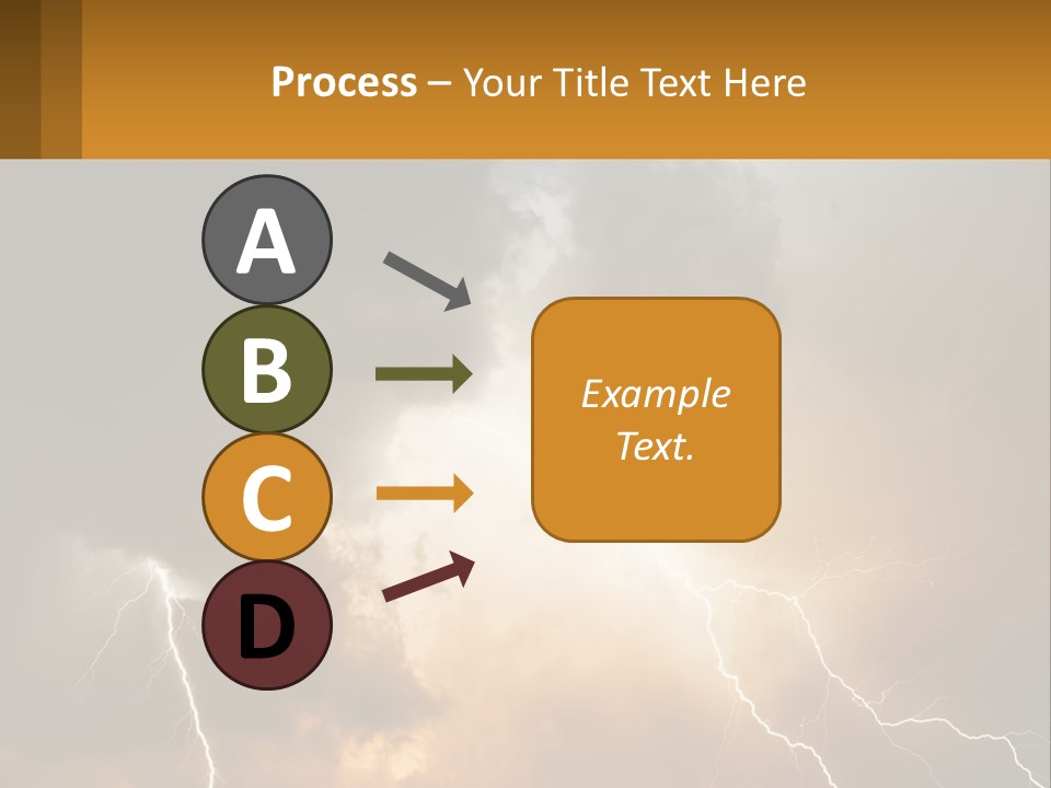A Storm With Lightning In The Sky Powerpoint Template PowerPoint Template