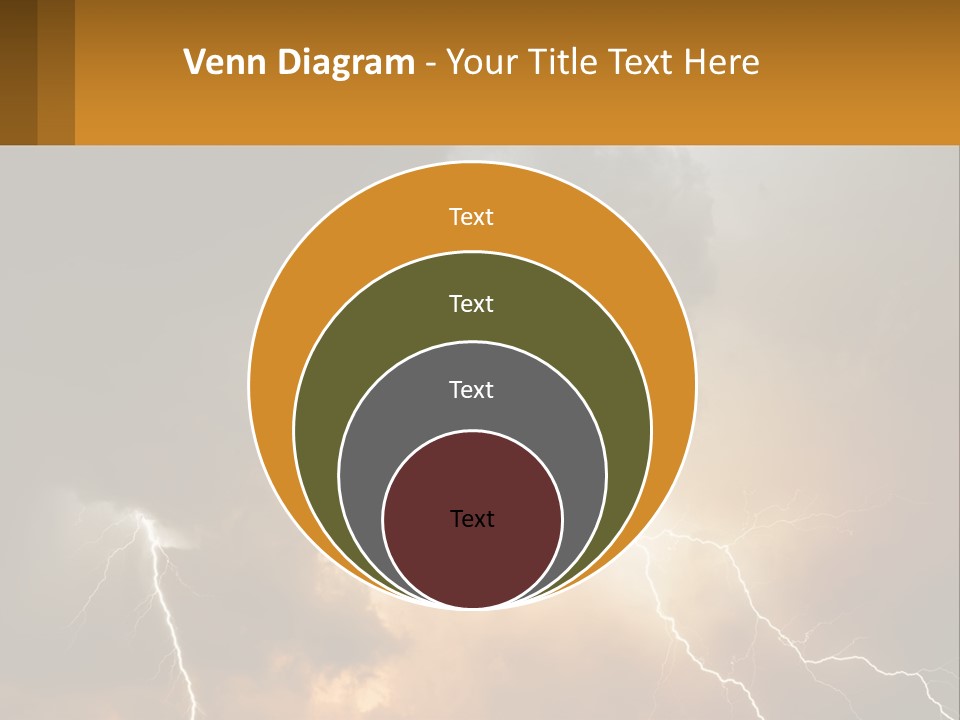 A Storm With Lightning In The Sky Powerpoint Template PowerPoint Template