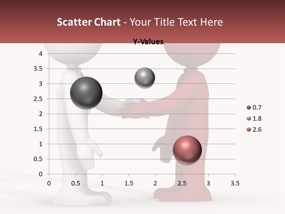 A Person Shaking Another Person's Hand In Front Of A Sign PowerPoint Template