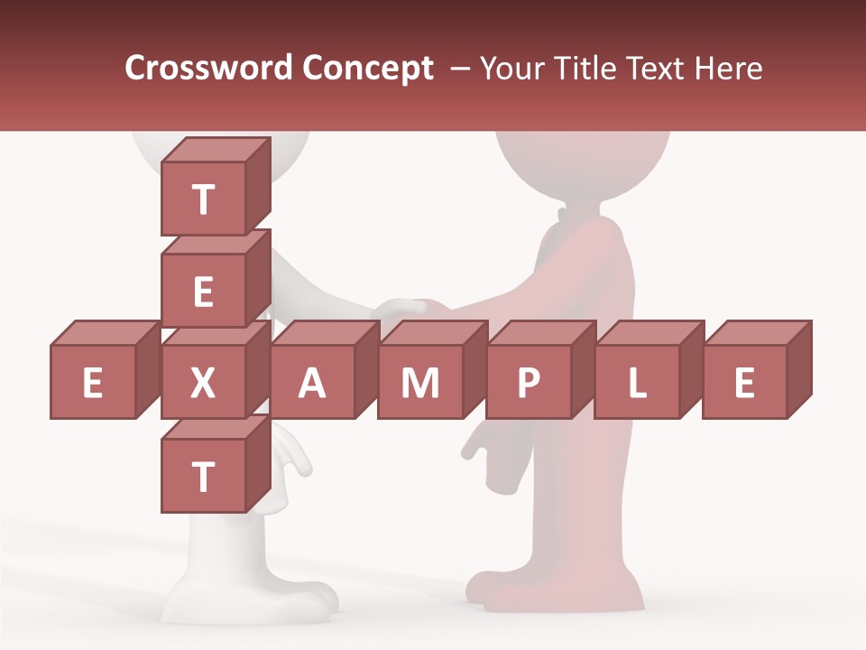 A Person Shaking Another Person's Hand In Front Of A Sign PowerPoint Template