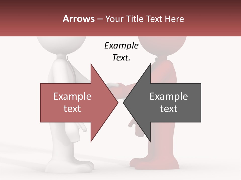 A Person Shaking Another Person's Hand In Front Of A Sign PowerPoint Template