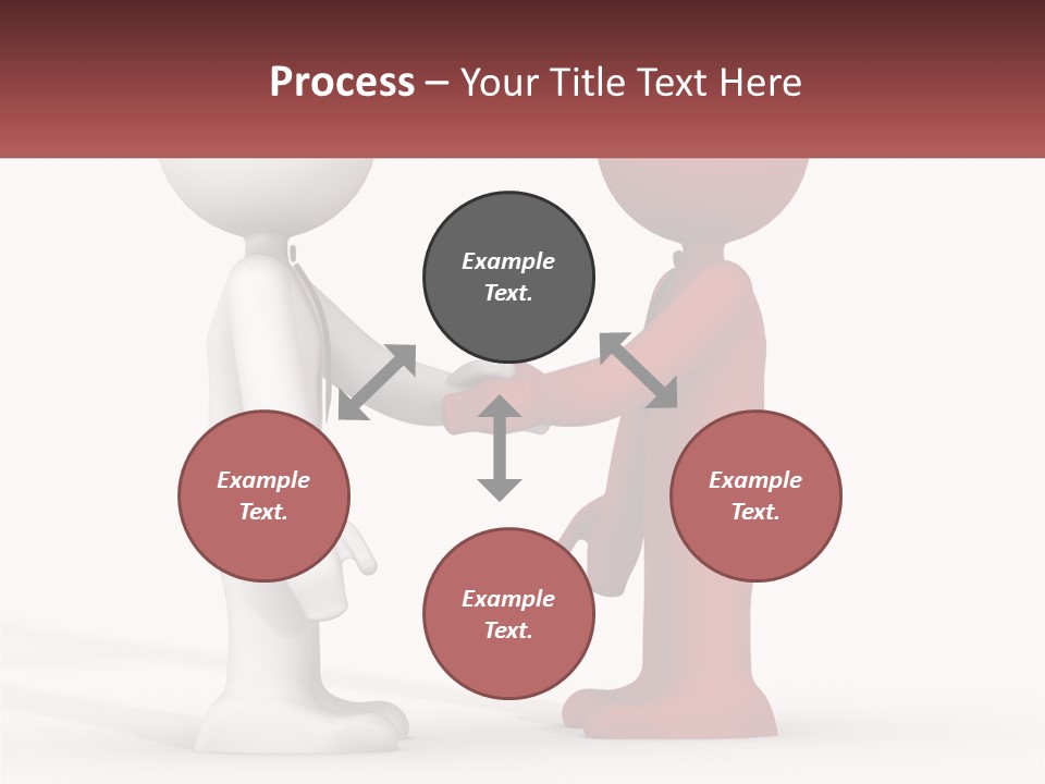 A Person Shaking Another Person's Hand In Front Of A Sign PowerPoint Template