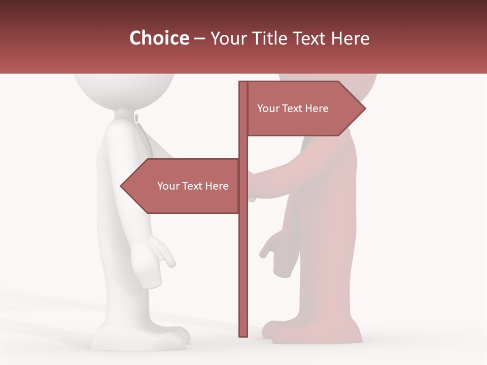 A Person Shaking Another Person's Hand In Front Of A Sign PowerPoint Template