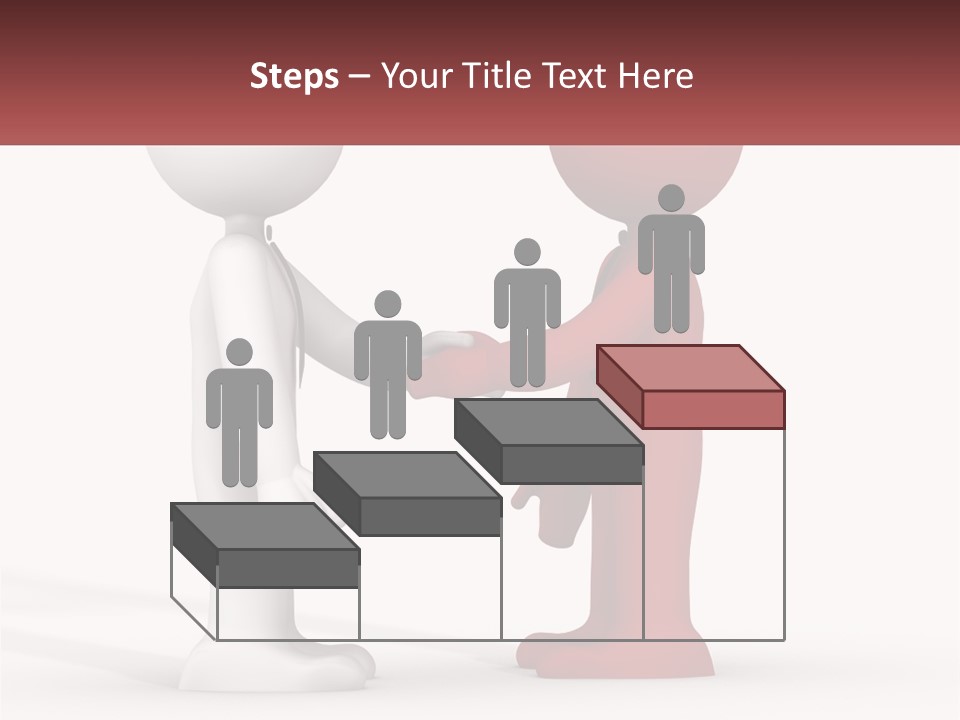 A Person Shaking Another Person's Hand In Front Of A Sign PowerPoint Template