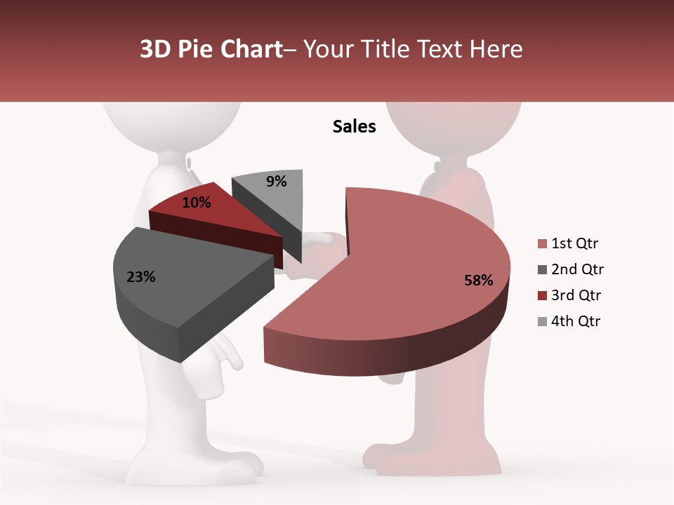 A Person Shaking Another Person's Hand In Front Of A Sign PowerPoint Template