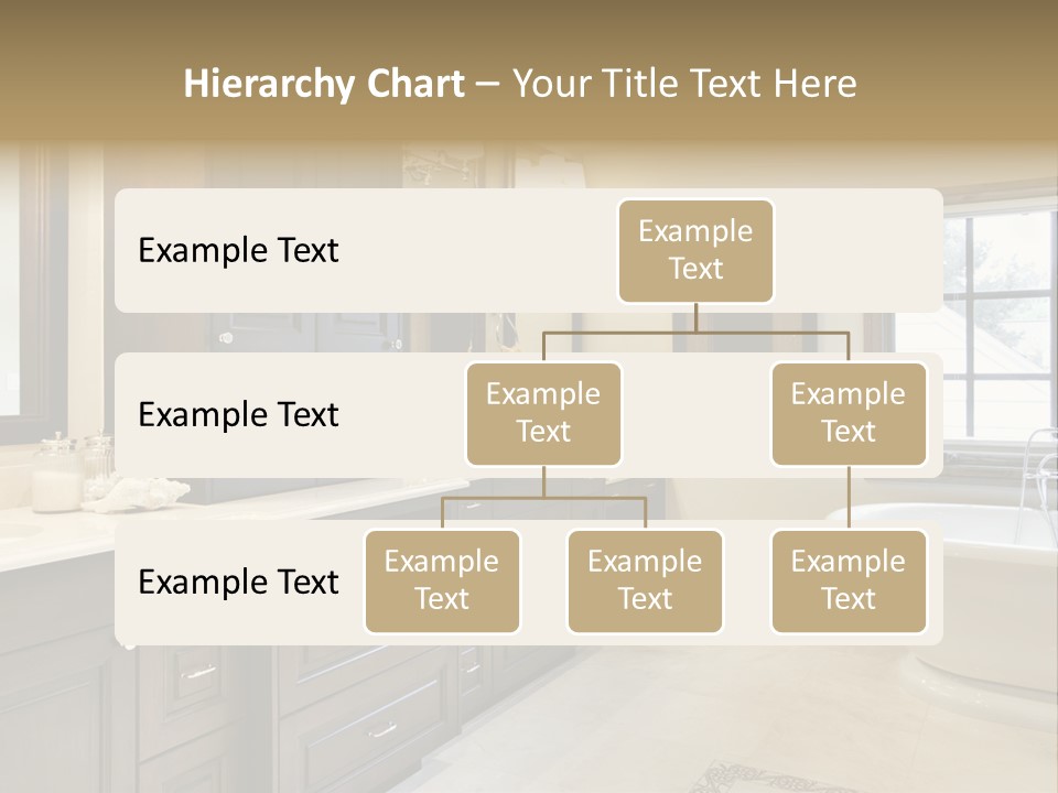 A Bathroom With A Tub, Sink, And Mirror PowerPoint Template
