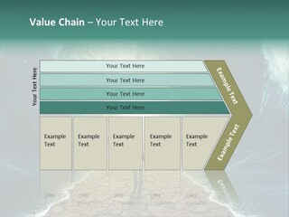 A Man Standing In Front Of A Giant Wave PowerPoint Template