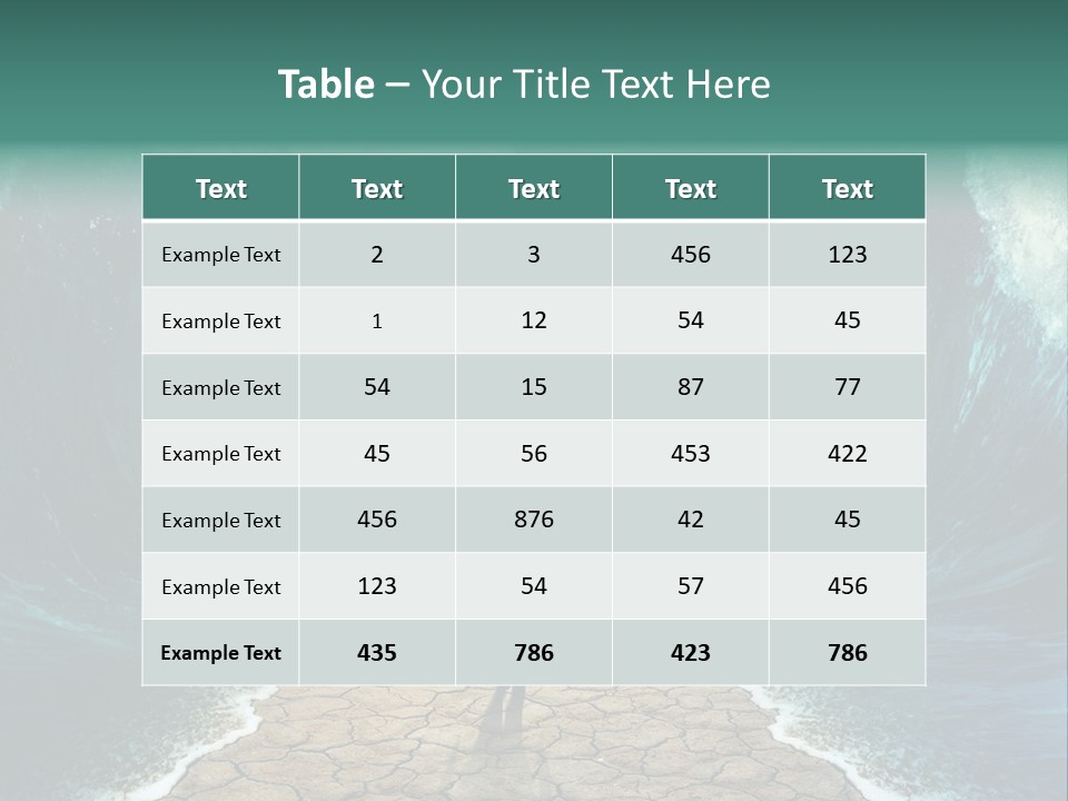 A Man Standing In Front Of A Giant Wave PowerPoint Template