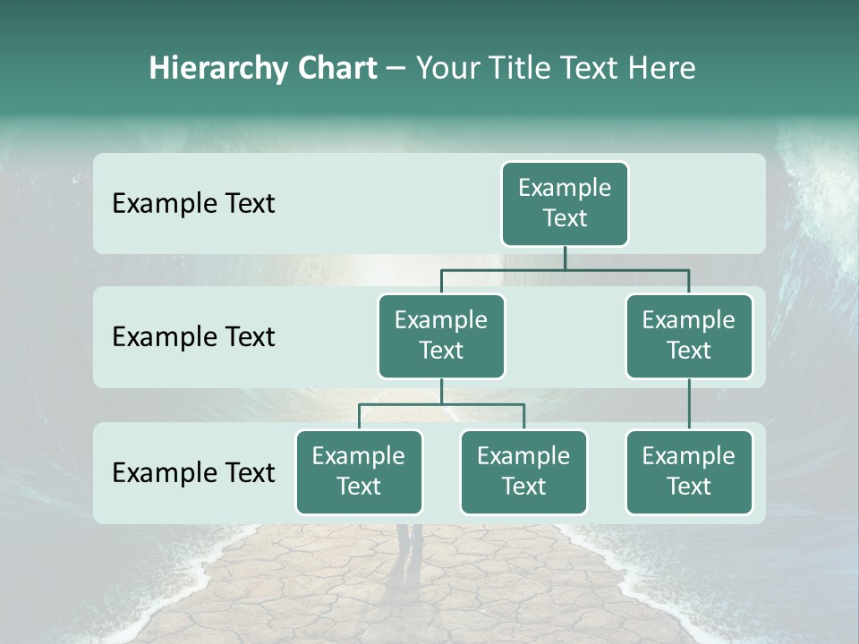 A Man Standing In Front Of A Giant Wave PowerPoint Template