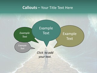 A Man Standing In Front Of A Giant Wave PowerPoint Template