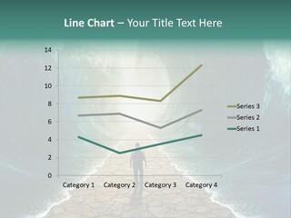 A Man Standing In Front Of A Giant Wave PowerPoint Template
