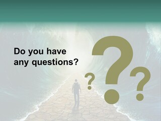 A Man Standing In Front Of A Giant Wave PowerPoint Template