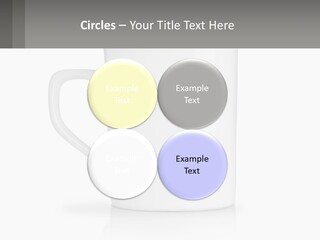 A White Coffee Mug With A Gray Background PowerPoint Template