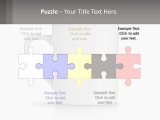 A White Coffee Mug With A Gray Background PowerPoint Template